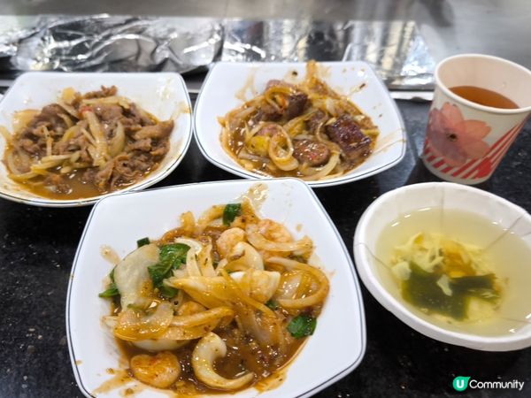 台北西門町抵食方便鐵板燒 港幣33元有肉、菜、芽菜、湯、飯