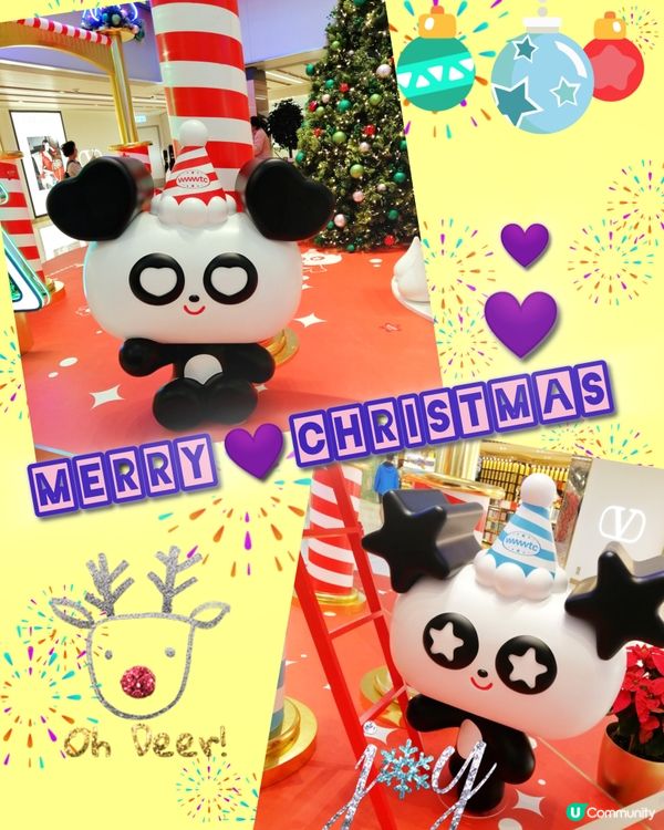 銅鑼灣世貿中心 - 聖誕熊貓樂園🐼🐼🎄😊😊🧡💜