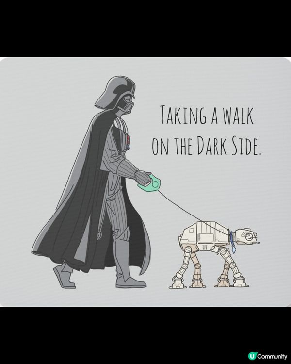 打卡壁畫(3)-"星戰黑武士散步" 壁畫 📷📸 😎💝