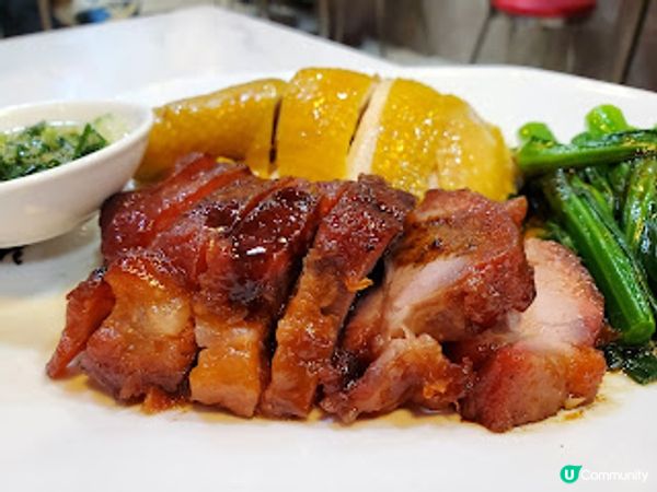 鴻昌燒臘飯店．脆皮燒鵝 + 爽口勳蹄