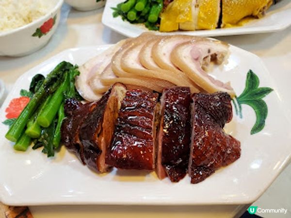 鴻昌燒臘飯店．脆皮燒鵝 + 爽口勳蹄