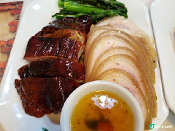 鴻昌燒臘飯店．脆皮燒鵝 + 爽口勳蹄