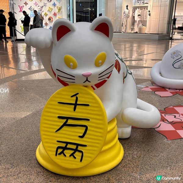 ## 8隻巨型招財貓😍  時代廣場等你拜年！