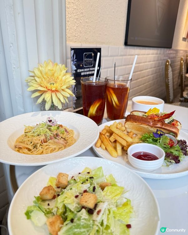 荔枝角文青餐廳🤤！午餐有意粉龍蝦包！🍝🦞