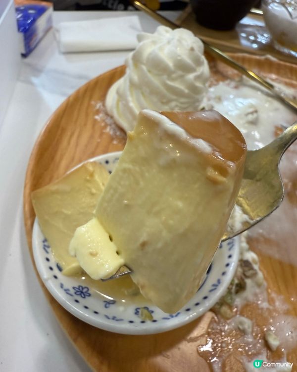 虹橋。無花果乾窩夫配蛋布丁