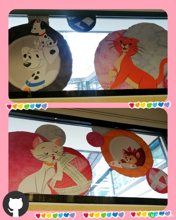 經典迪士尼貓狗🐈🐕角色聖誕打卡位@中環街市😊❤️💜