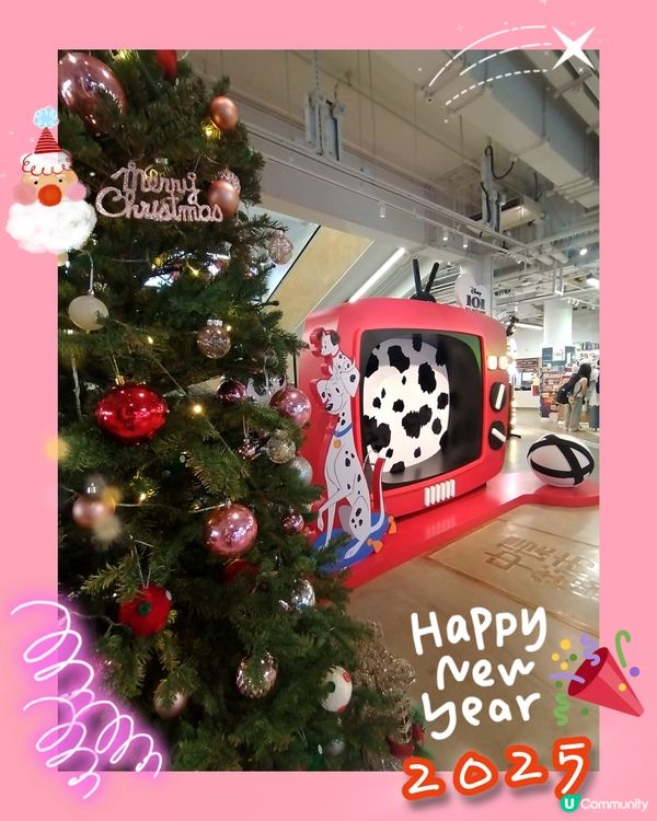 經典迪士尼貓狗🐈🐕角色聖誕打卡位@中環街市😊❤️💜