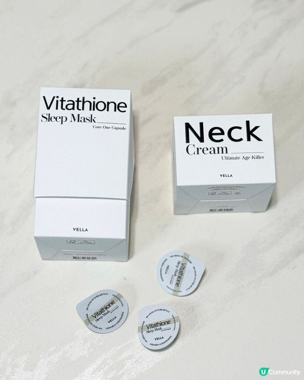 VELLA頸霜&面膜，滋潤易吸收🤩