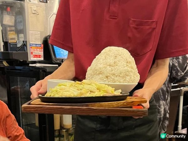 大須商店街的美食大挑戰：驚人的超大碗飯💪🍚