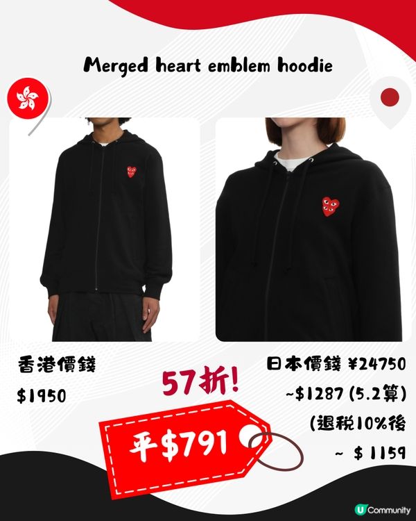 日本半價買CDG PLAY超抵🔥11大衫款推介❤️附分店地址