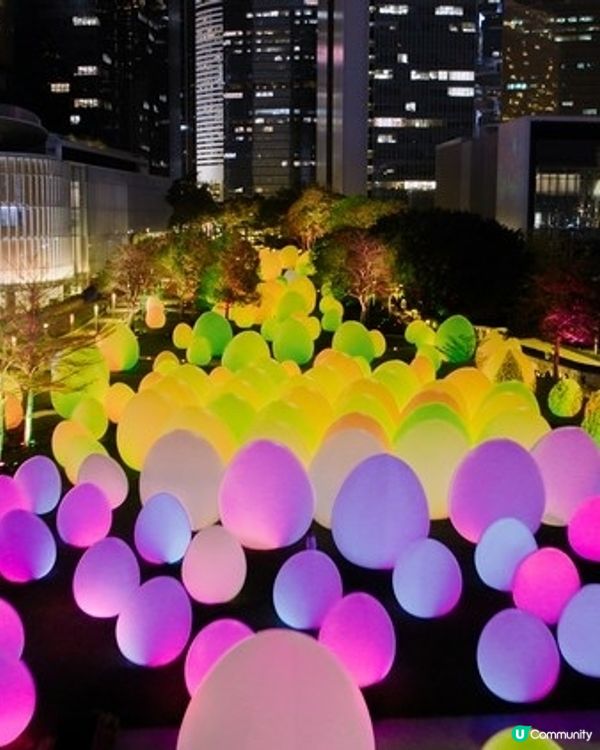 [teamLab：光漣]逾200個發光蛋正式點亮添馬公園