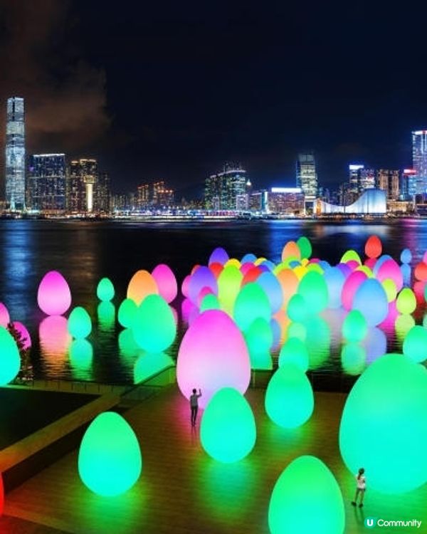 [teamLab：光漣]逾200個發光蛋正式點亮添馬公園