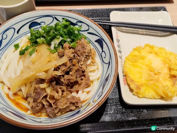 ## 丸龜麻醬牛肉撈烏冬😋惹味到停唔到口💜