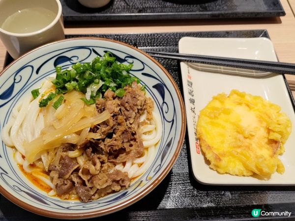 ## 丸龜麻醬牛肉撈烏冬😋惹味到停唔到口💜