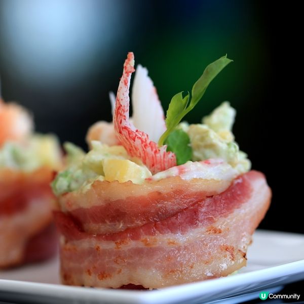 煙肉雜果蟹肉沙律杯