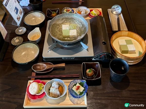 嵐山豆腐盛宴😋欣賞庭園景致💚🍃