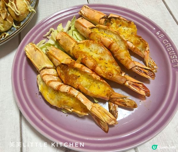 #簡易宴客菜食譜 #芝士蒜蓉焗大蝦