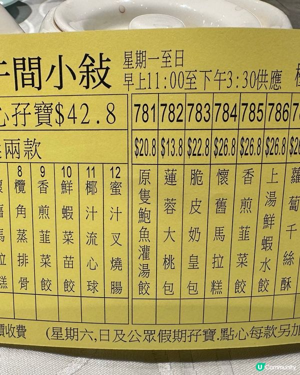 旺角抵食點心🥟長者免茶錢