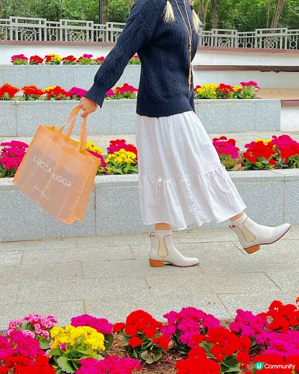 超靚冬天白色短boot介紹