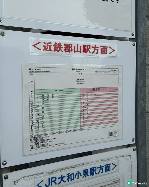 交通攻略🇯🇵近鐵郡山去矢田寺🚶‍♀️