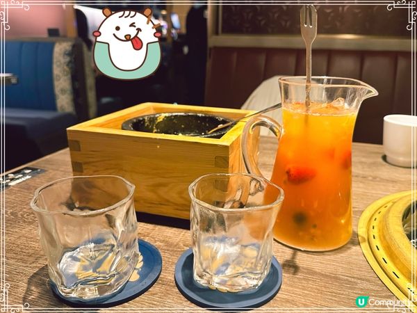 嗌一杯都幾大杯，仲會俾兩隻細杯分享