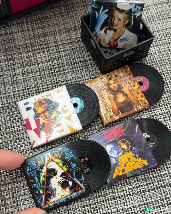 迷你黑膠唱盤！🎶 收藏值爆燈！🤩
