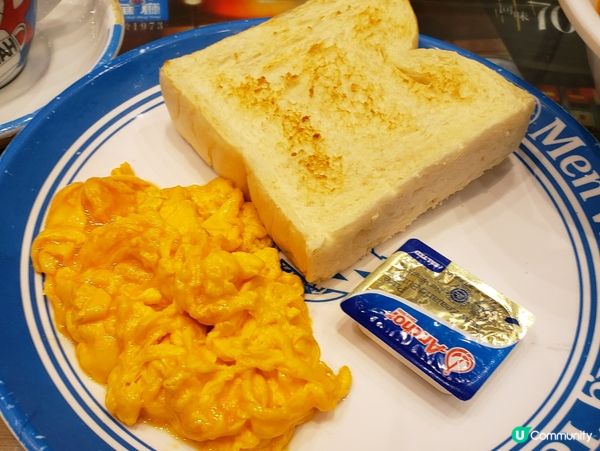 敏華冰廳懷舊下午茶 ☕️  $28抵食沙嗲牛炒滑蛋多士！