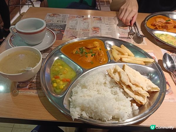 大件夾抵食咖哩午餐