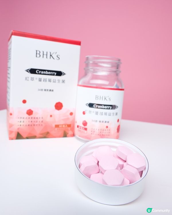 BHK’s 紅萃蔓越莓益生菌錠
