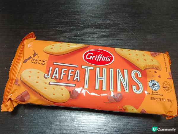 Griffin's香橙味朱古力餅
