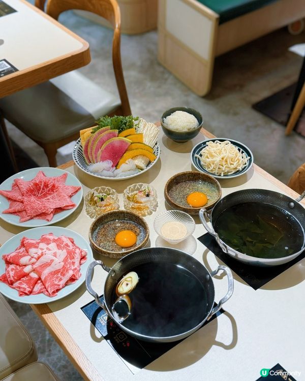 $200內就食到A4黑毛和牛鍋物套餐🍲壽喜燒湯底超級正！