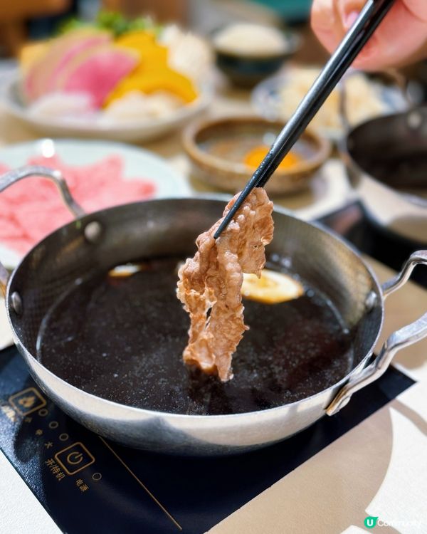 $200內就食到A4黑毛和牛鍋物套餐🍲壽喜燒湯底超級正！