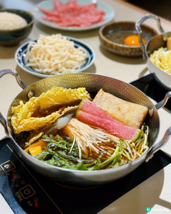 $200內就食到A4黑毛和牛鍋物套餐🍲壽喜燒湯底超級正！