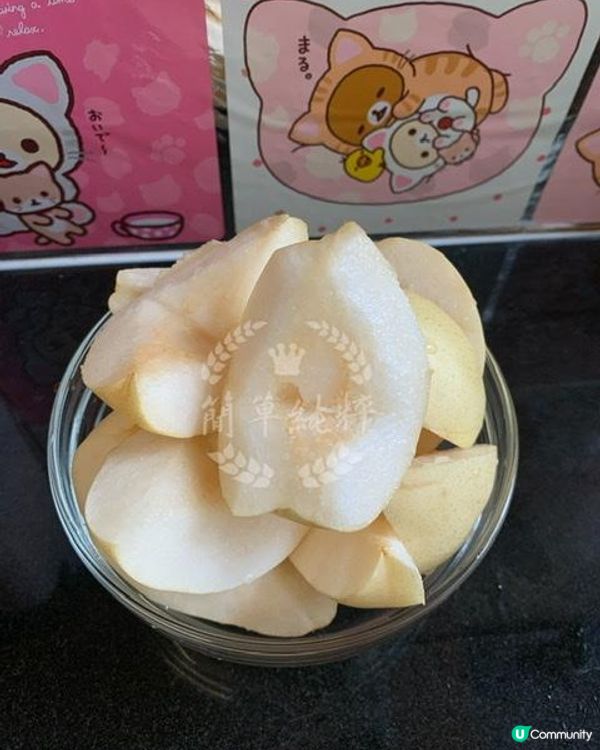 雪梨木瓜雪耳南北杏無花果糖水❤️自家製