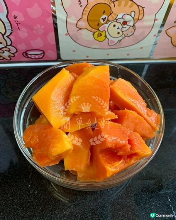 雪梨木瓜雪耳南北杏無花果糖水❤️自家製