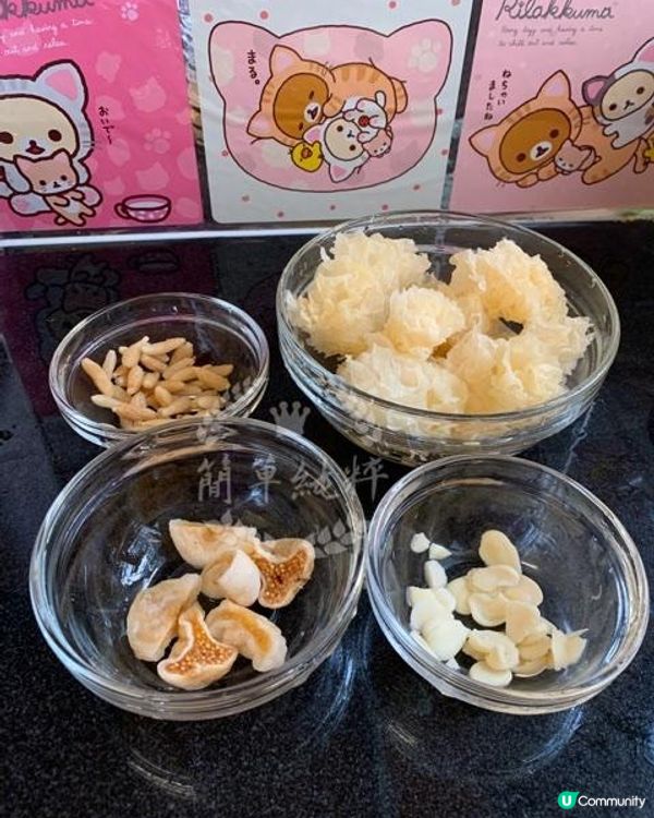 雪梨木瓜雪耳南北杏無花果糖水❤️自家製