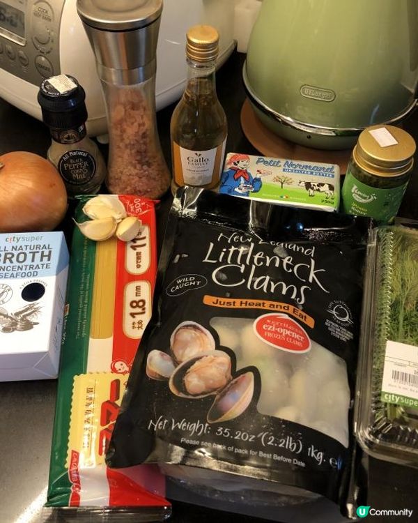 《放工快煮系列》青醬蜆意粉