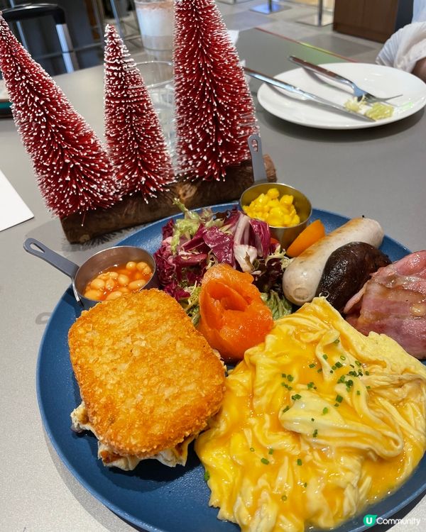 ❅全日早餐，薯餅最為香脆可口，卡邦尼意粉忌廉汁較濃，十分cr...