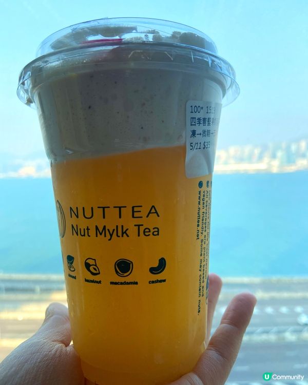 Nuttea-四季春堅果奶蓋