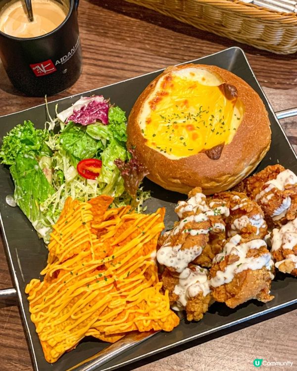 🤤熔岩芝士炸雞麵包🍗芝士控必去