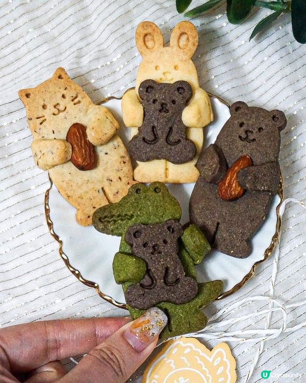 《散水餅又多個選擇 可愛造型動物曲奇餅🐻‍❄️🐱🐰》