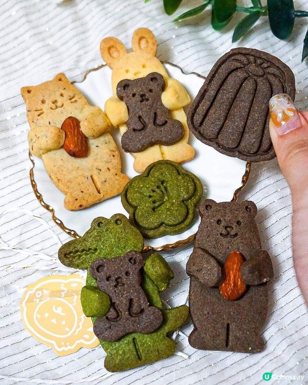 《散水餅又多個選擇 可愛造型動物曲奇餅🐻‍❄️🐱🐰》