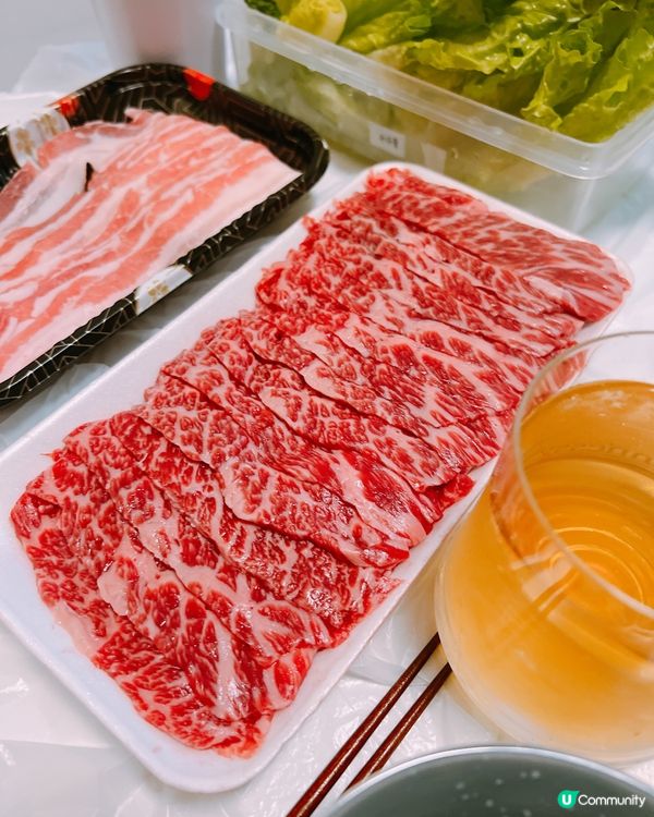 樂富街市手切牛肉打邊爐必食！油花分布平均，牛味香濃，軟滑多汁...