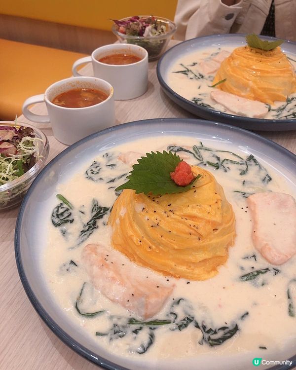 🍳明太子三文魚忌廉蛋包飯🍚