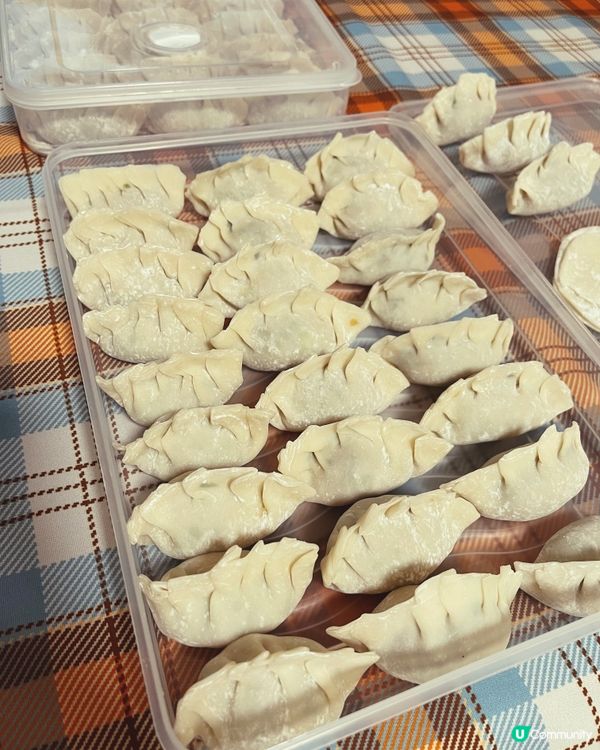 自己包餃子-韭菜餃😄😋