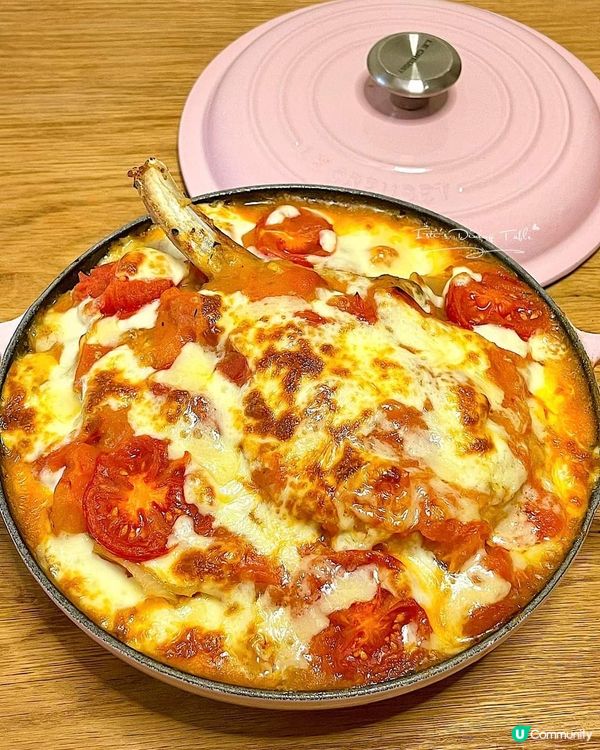 🧀三重芝士蕃茄焗豬肋骨飯🐷