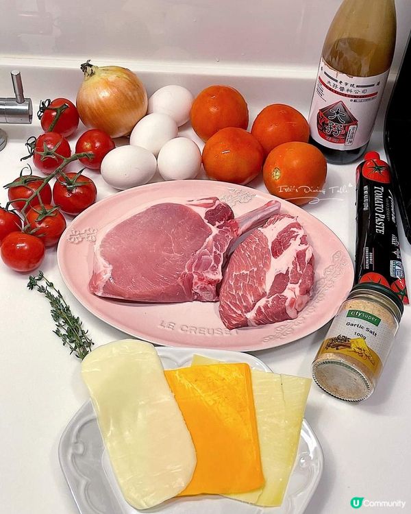 🧀三重芝士蕃茄焗豬肋骨飯🐷