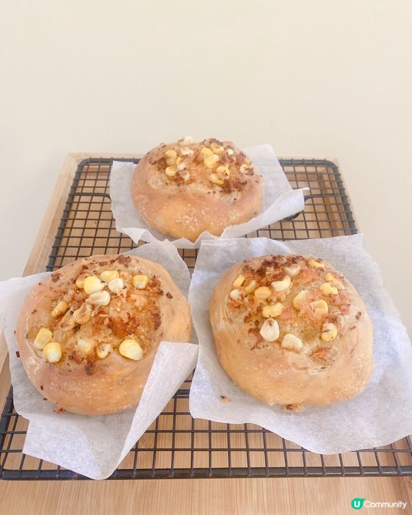 今日介紹整一個麵包兩個囗味道 - 地中海香草蒜蓉包同地中海香...