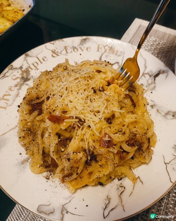 Udon Carbonara 