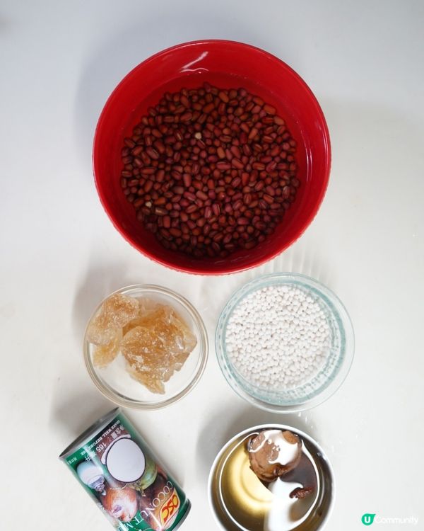 【椰汁西米紅豆沙】